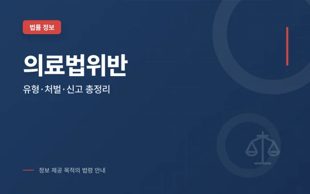 의료법위반 대표 이미지