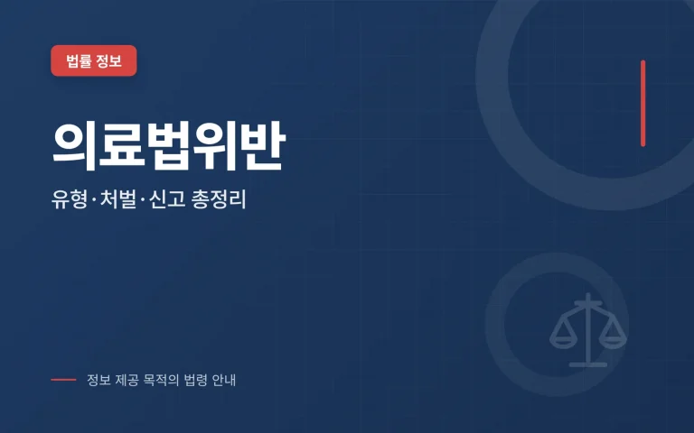 의료법위반 썸네일